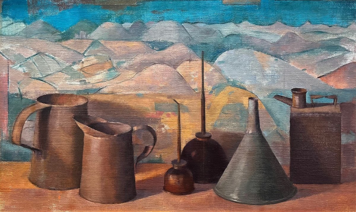 Rusty Things in Sienese Landscape