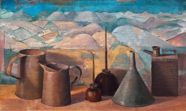 Rusty Things in Sienese Landscape