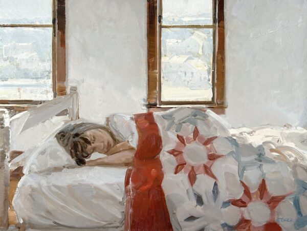 Philip Geiger, Cold Air, Oil on Panel, 18x24